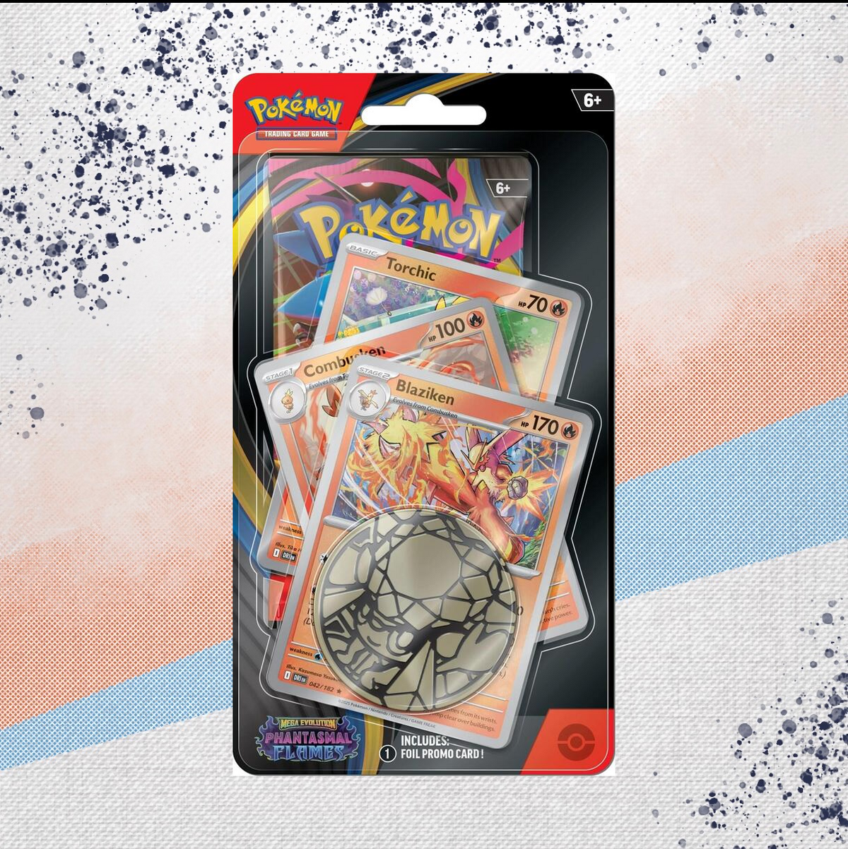 Pokemon Mega Evolution Phantasmal Flames Premium Checklane Blister (3 Card Promo)
