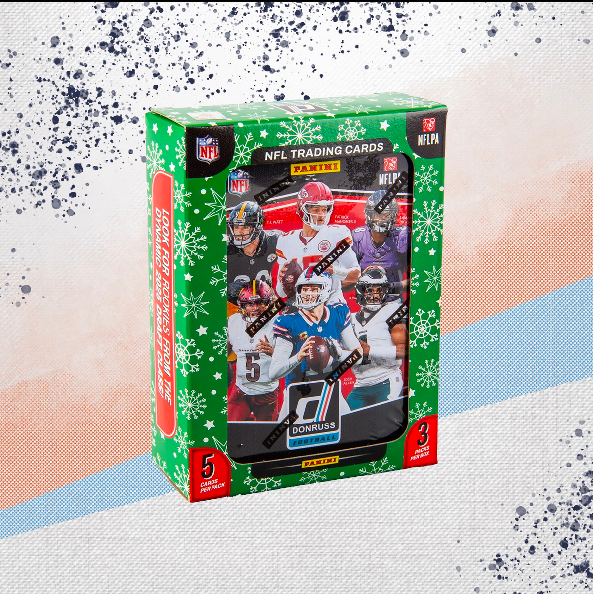 2025 Panini Donruss Holiday Football Tin