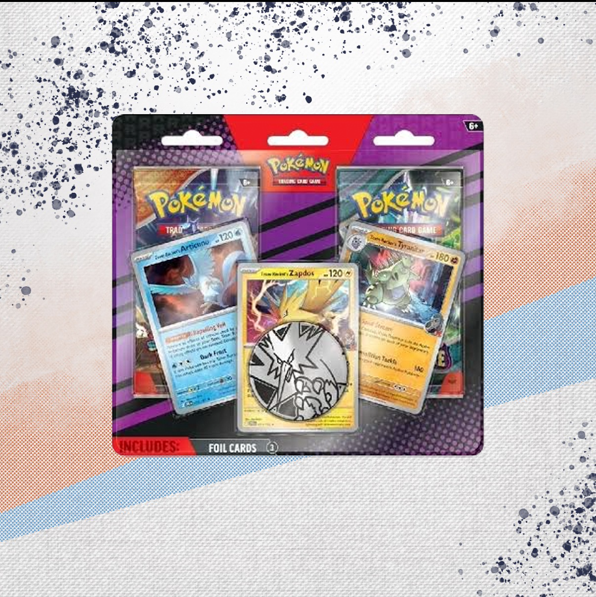 Pokemon Team Rocket’s Articuno Zapdos Tyranitar 2 Pack Blister