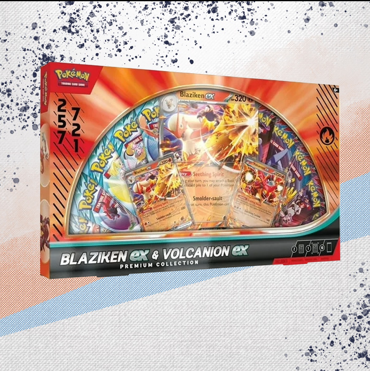 Pokemon Blaziken ex &amp; Volcanion ex Premium Collection Box