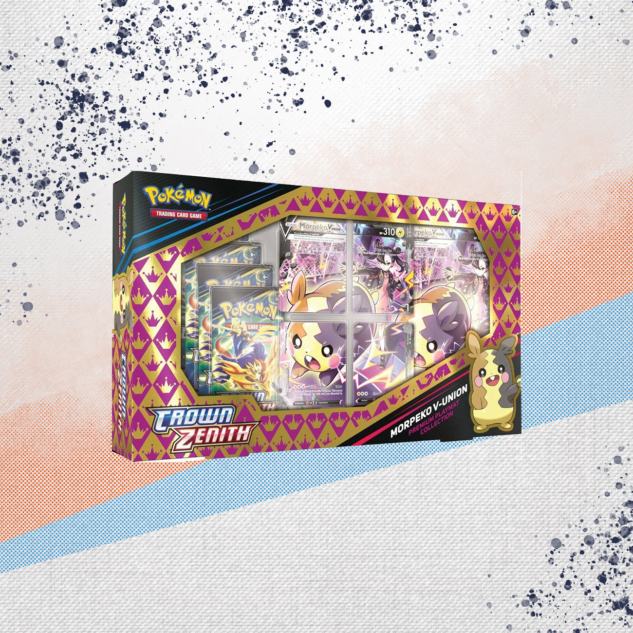 Pokemon Crown Zenith Morpeko V Union Premium Playmat Collection Box