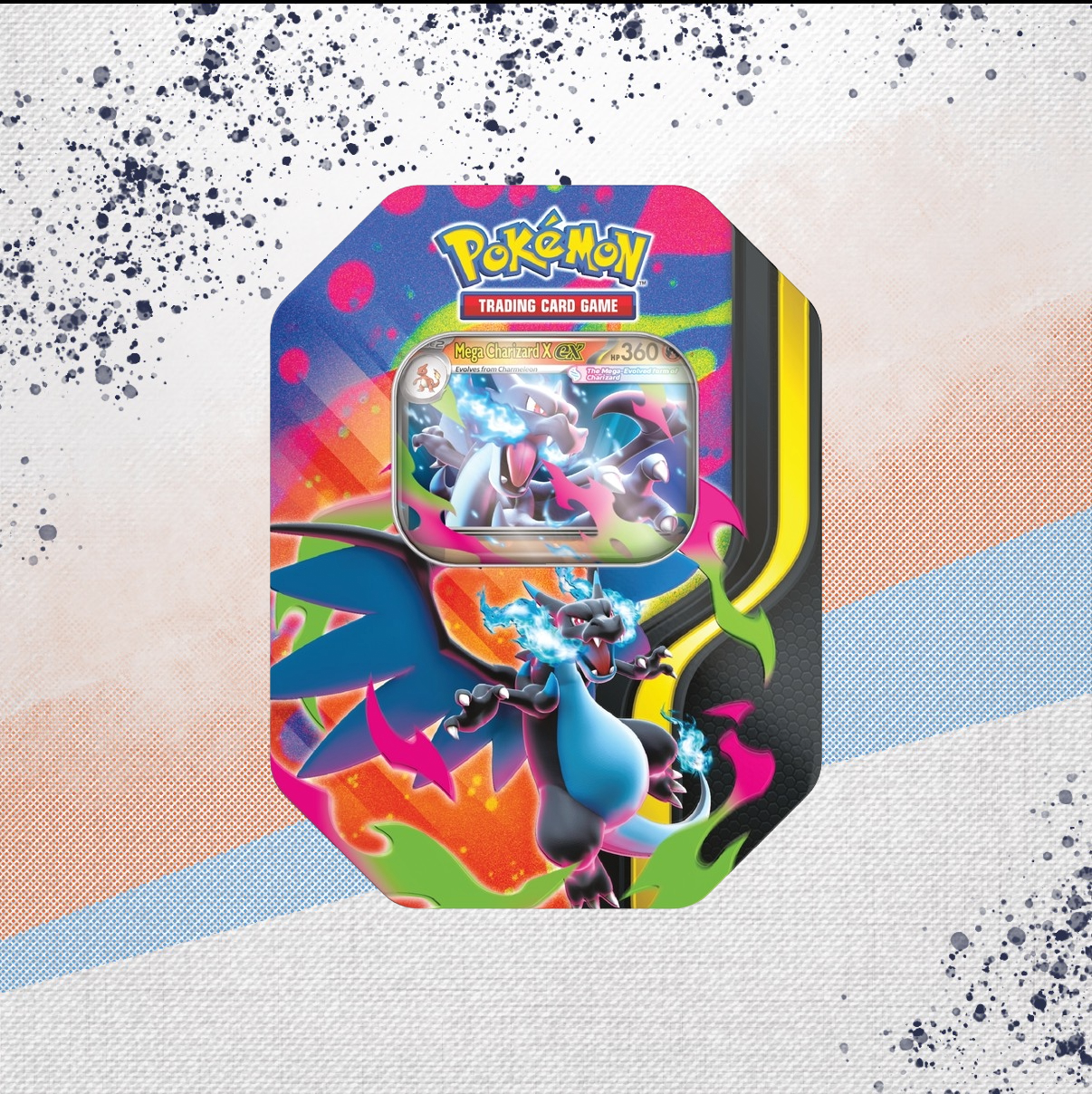 Pokemon Mega Charizard X EX Tin