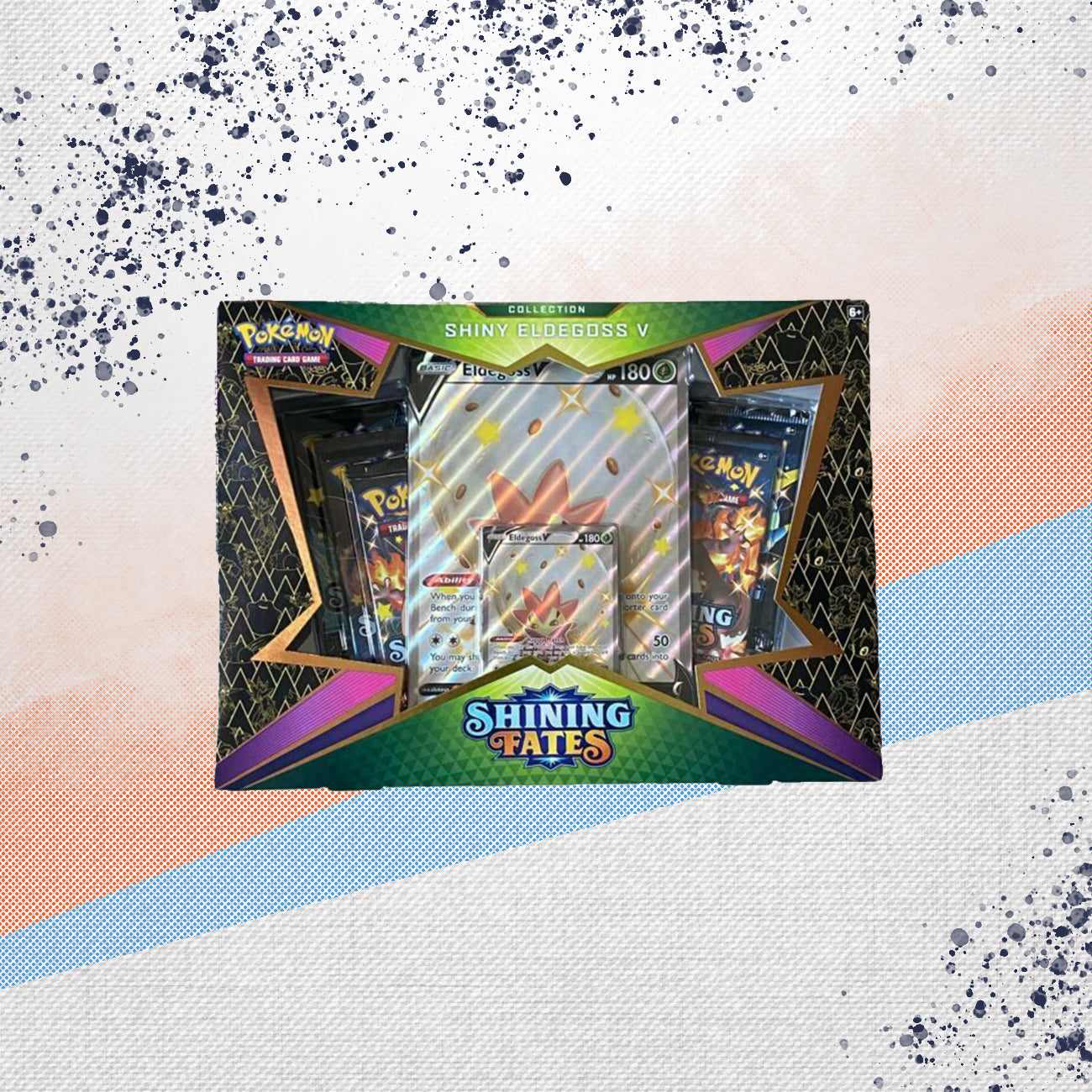 Pokemon Shining Fates Shiny Eldegoss V Collection Box