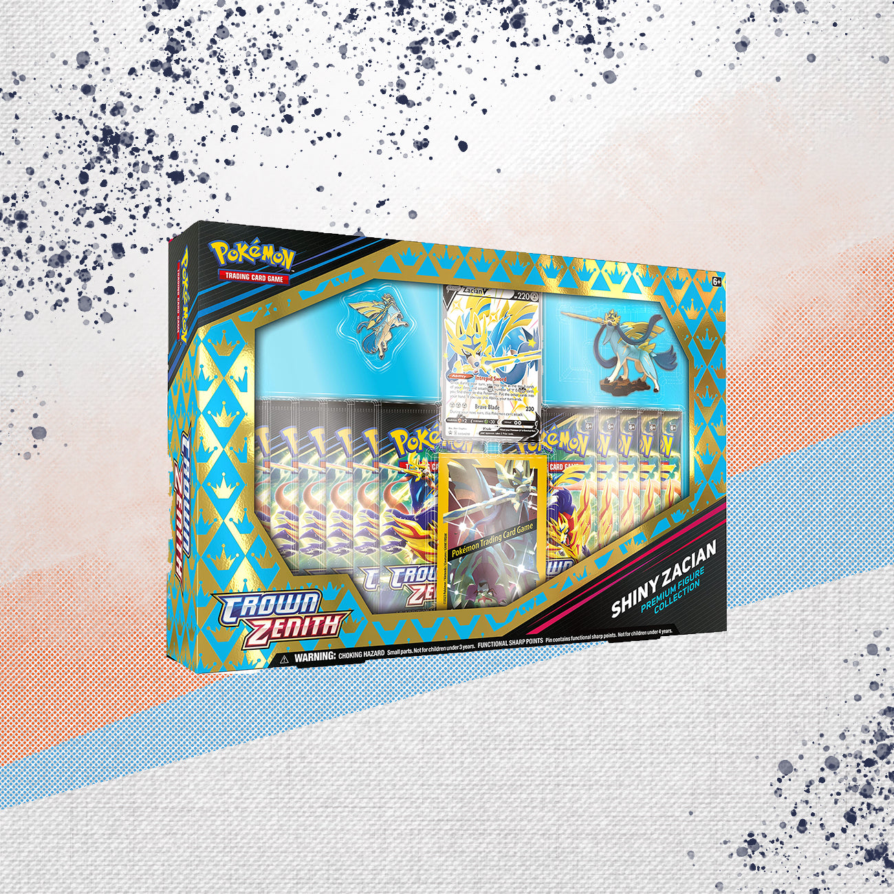 Pokemon Crown Zenith Shiny Zacian Premium Figure Collection Box