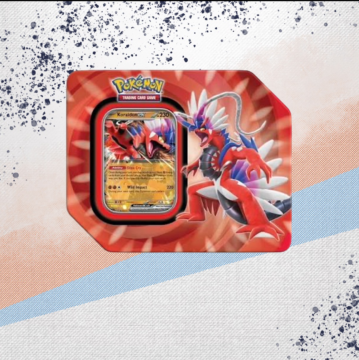 Pokemon Paldea Legends Koraidon ex International Tin