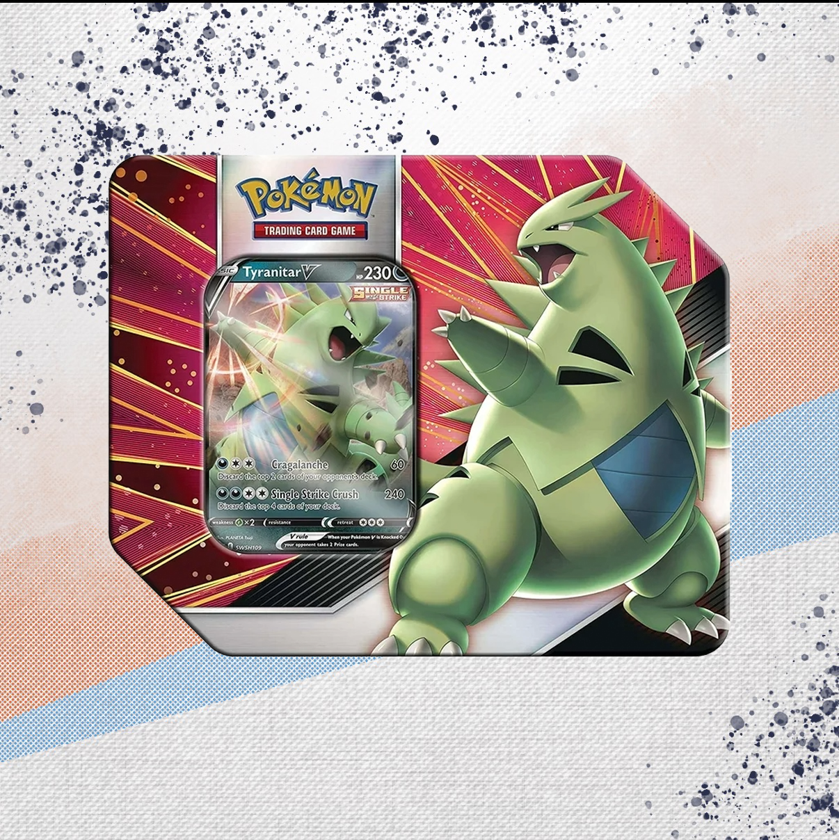 Pokemon V Strikers Tyranitar V Tin