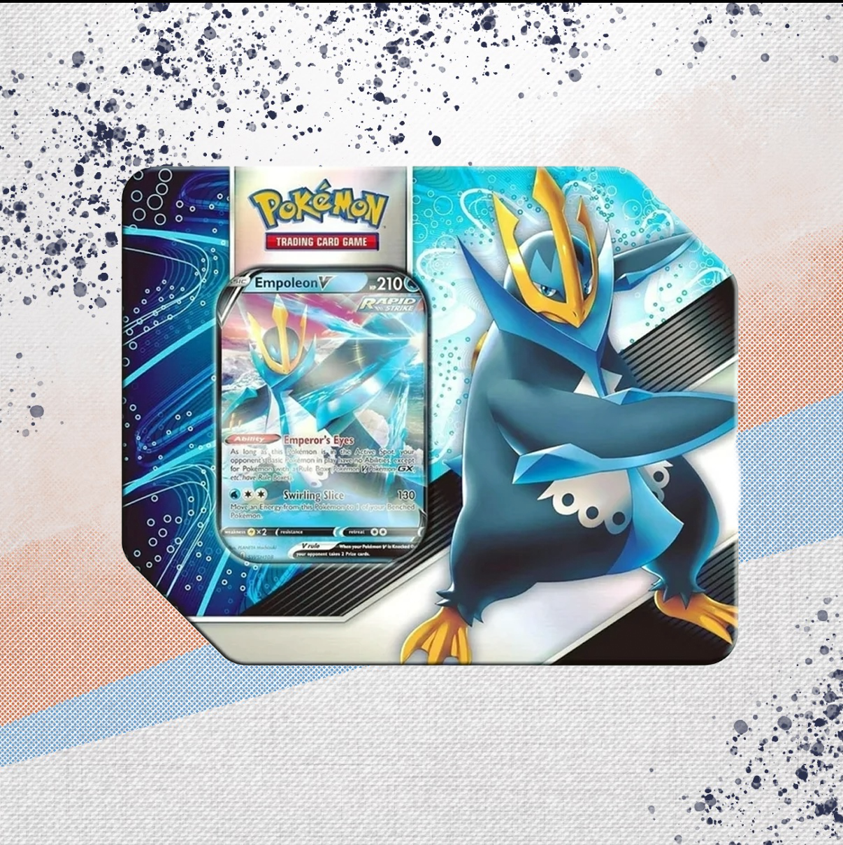 Pokemon V Strikers Empoleon V Tin