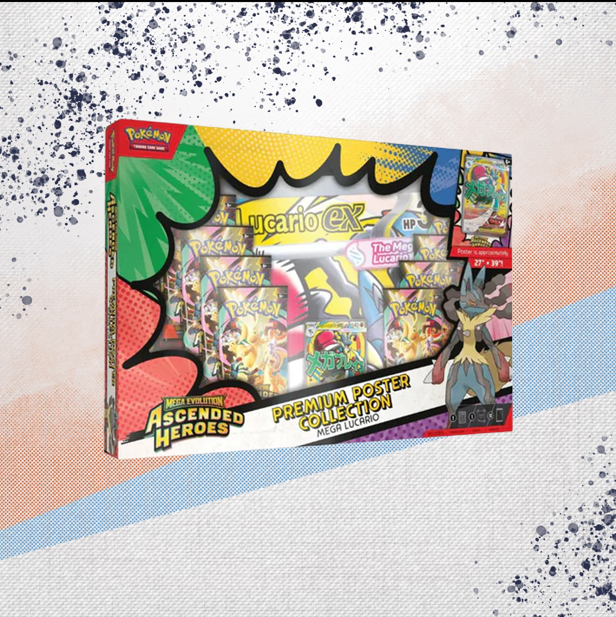 Pokemon Mega Evolution Ascended Heroes Premium Poster Collection Box
