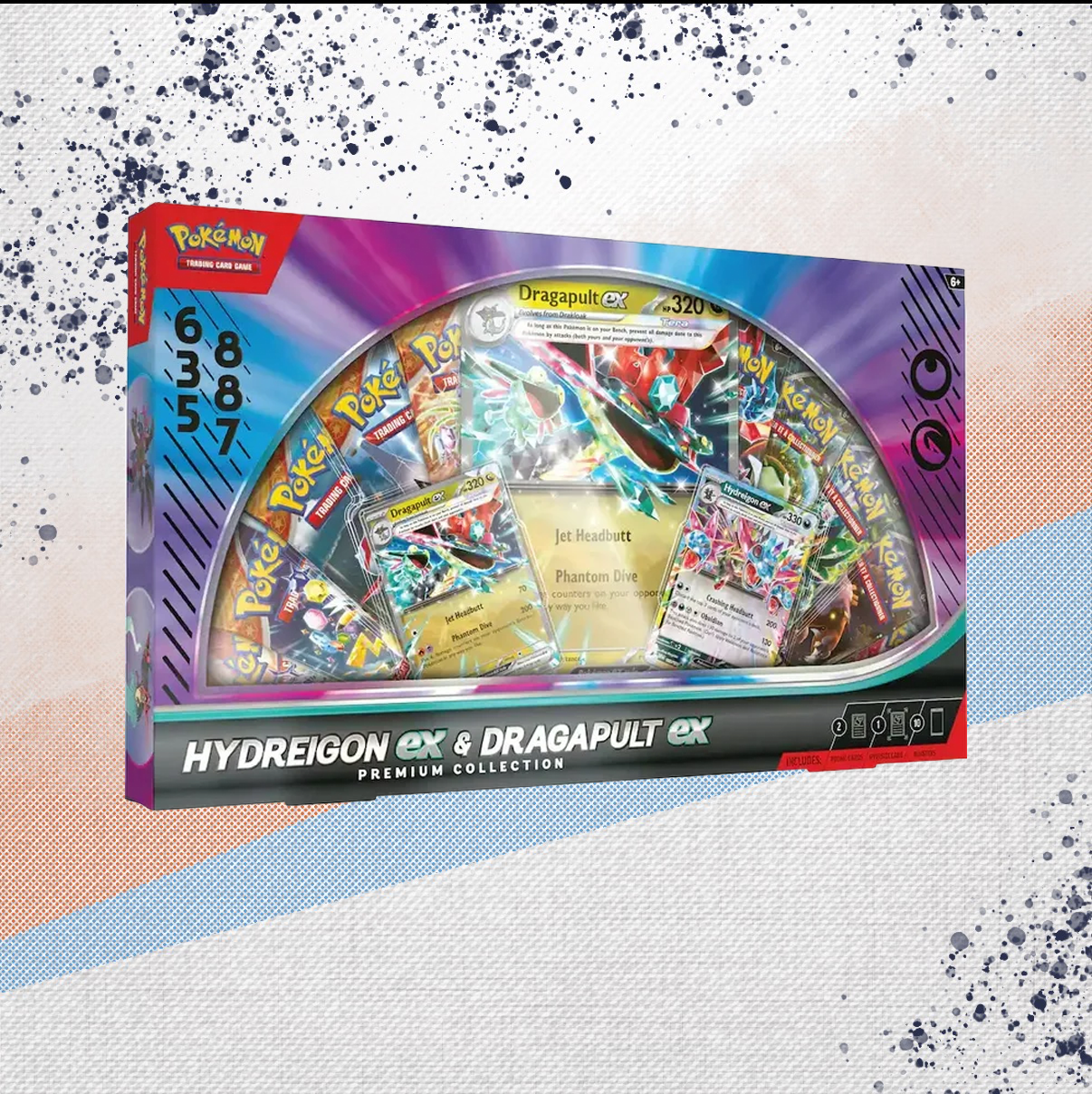 Pokemon Hydreigon ex &amp; Dragapult ex Premium Collection