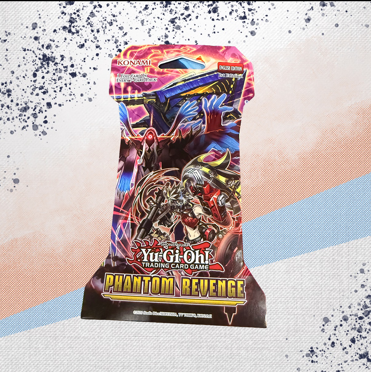 Yugioh Phantom Revenge 1st Edition Sleeved Booster Pack