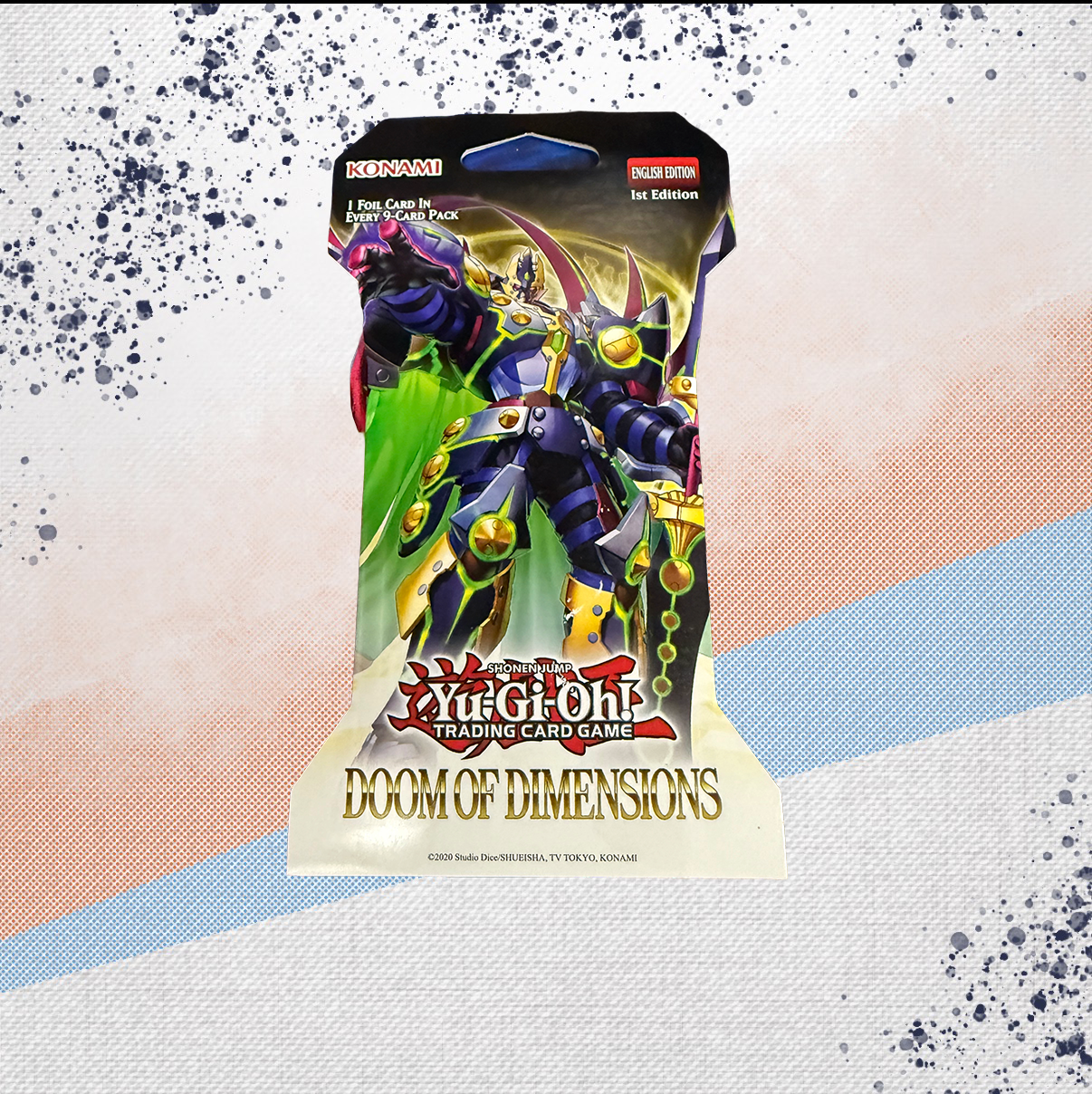 Yugioh Doom Of Dimensions 1st Edition Sleeved Booster Pack