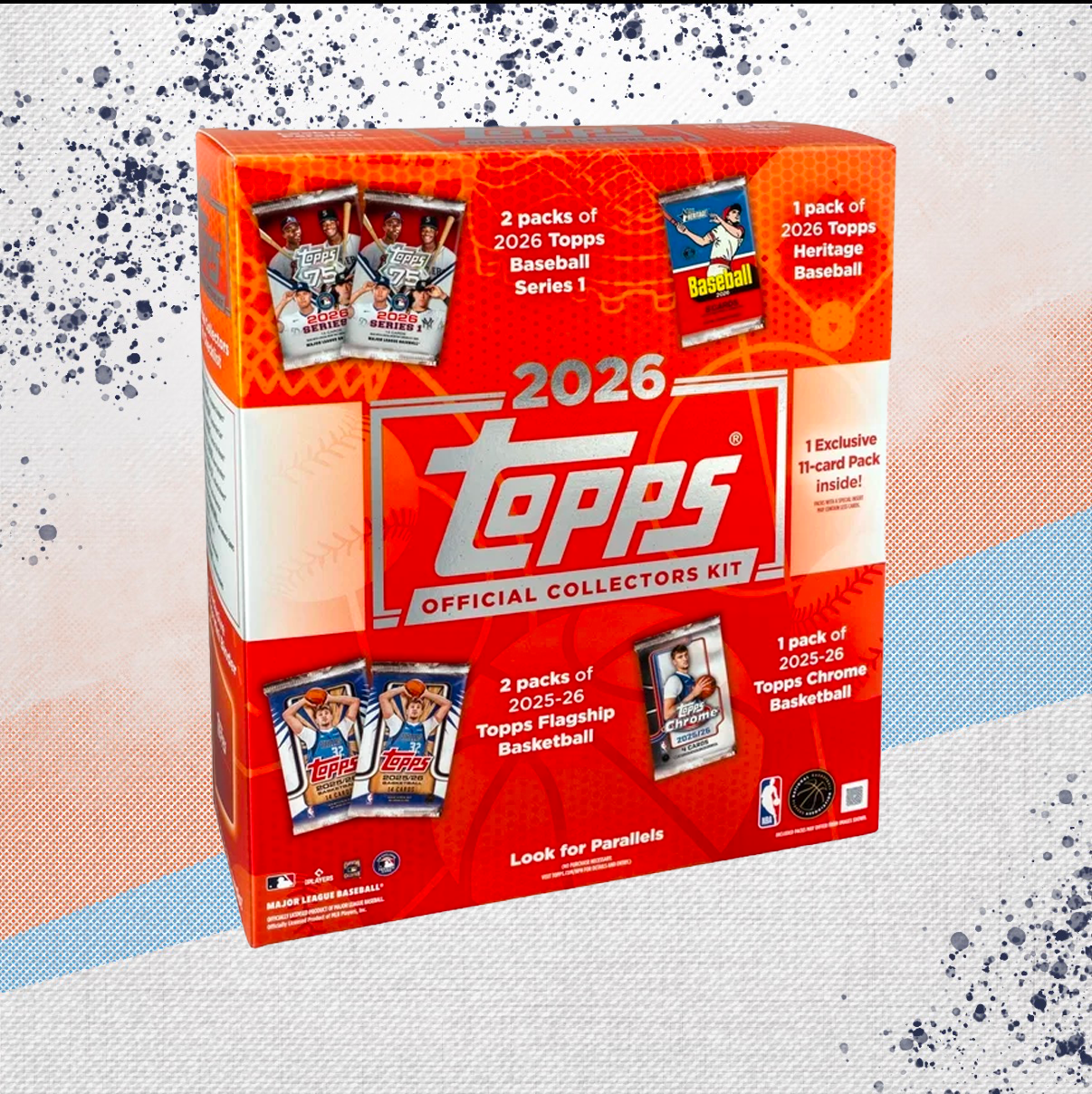 2026 Topps MLB X NBA Official Collectors Kit Box
