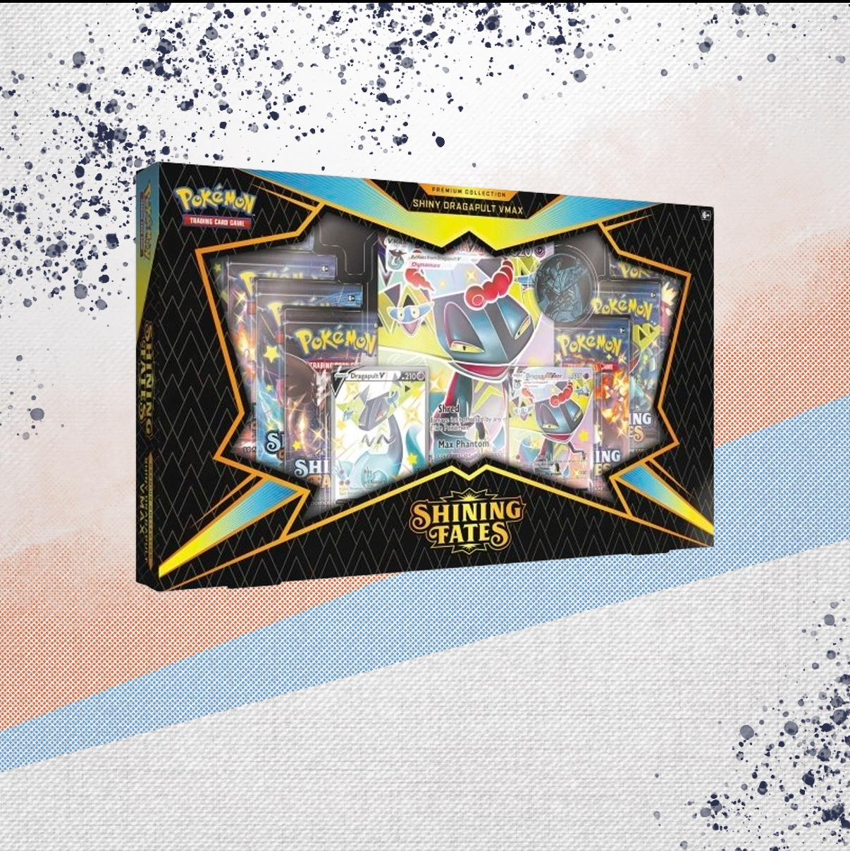 Pokemon Shining Fates Shiny Dragapult VMAX Premium Collection Box