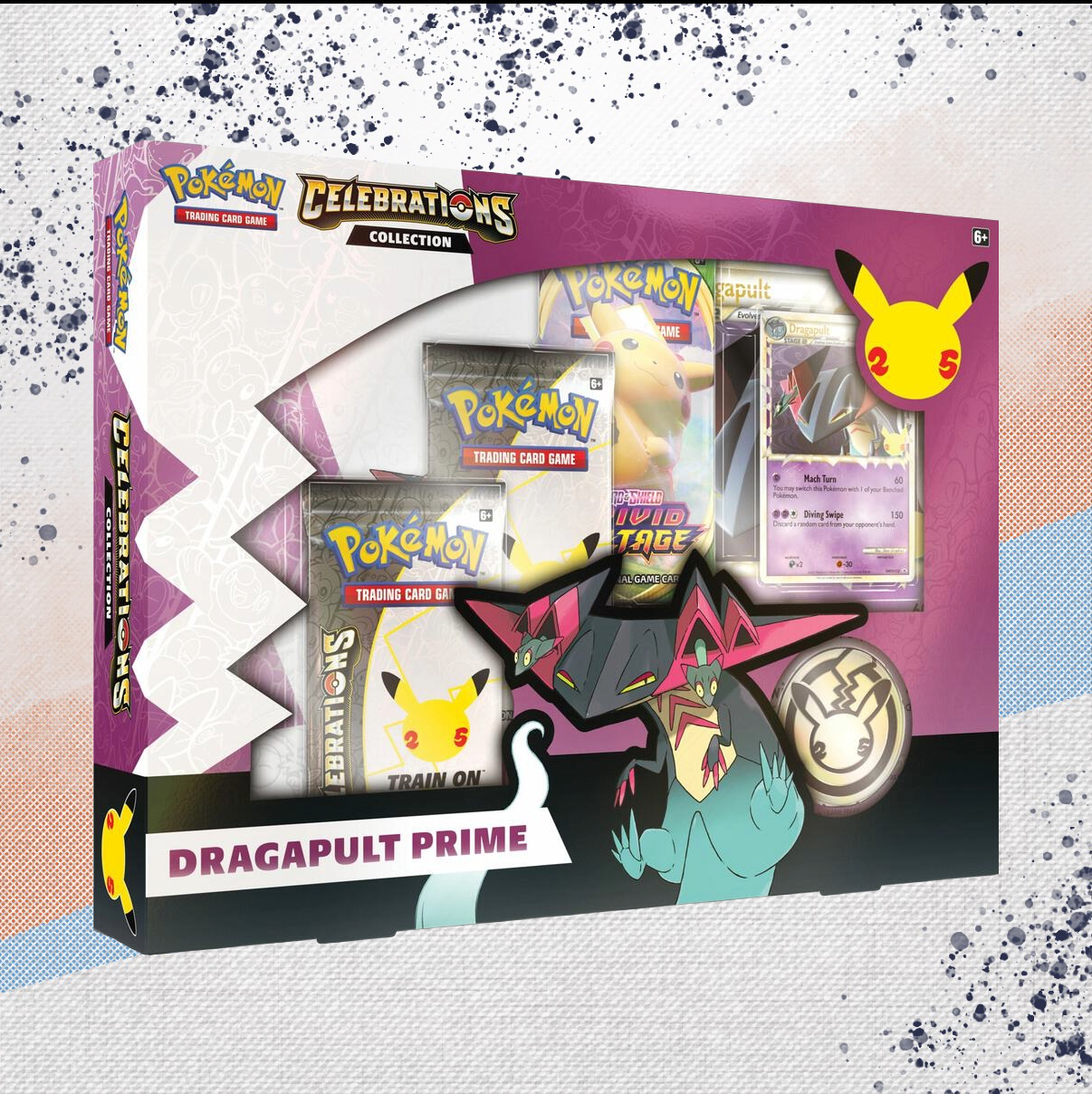 Pokemon Celebrations Dragapult Prime Collection Box