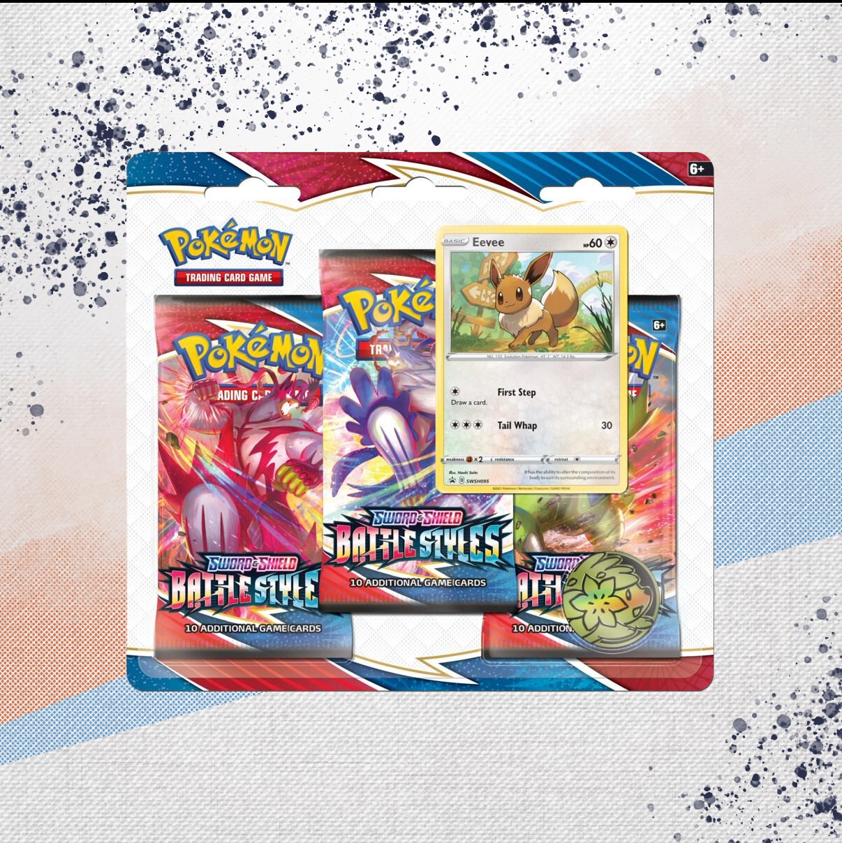Pokemon Battle Styles Eevee 3 Pack Blister