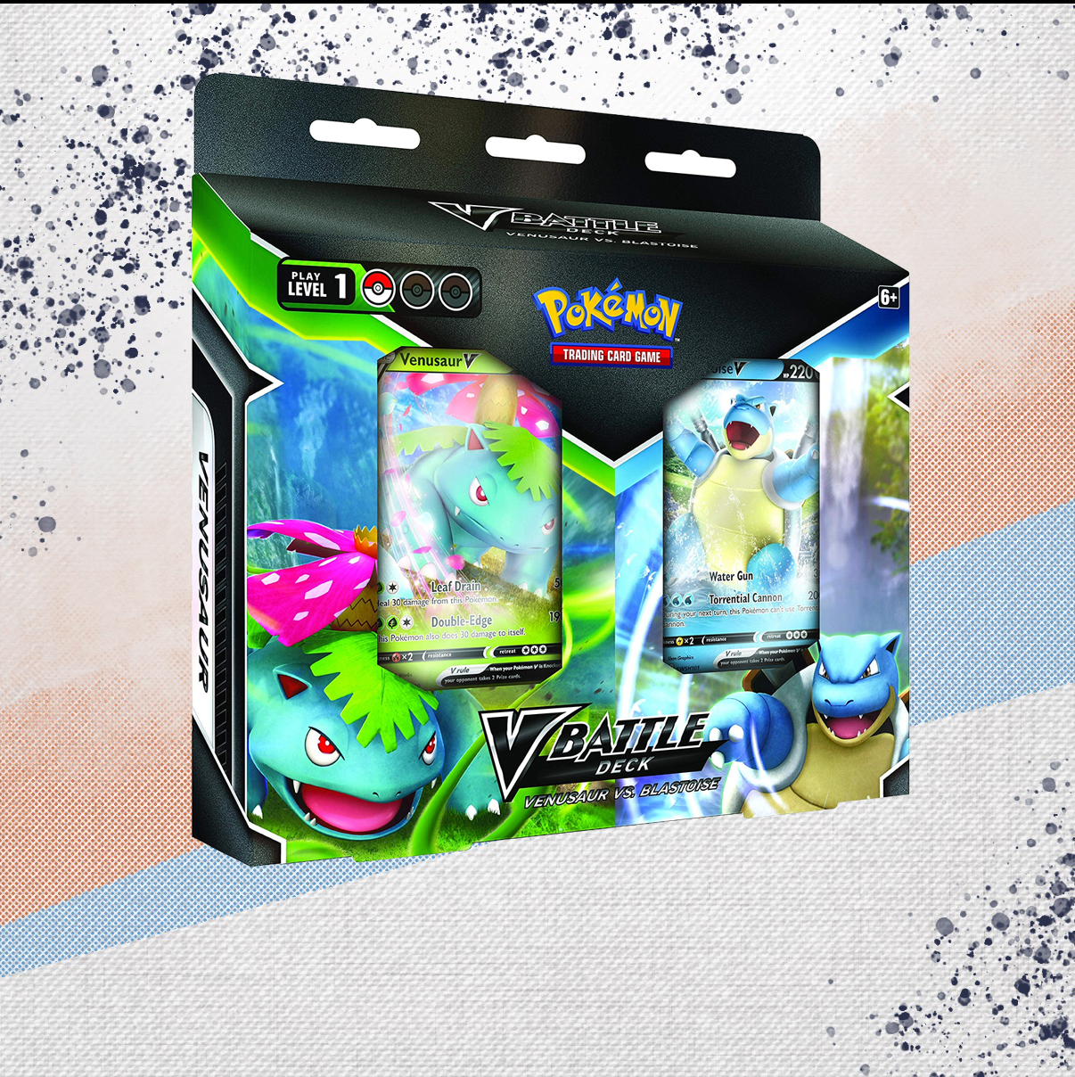 Pokemon Venusaur VS Blastoise VBattle Deck Box