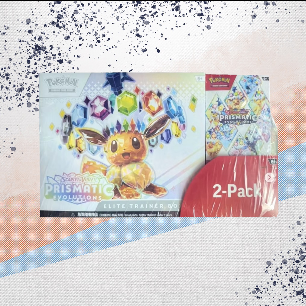Pokemon Prismatic Evolutions Costco Elite Trainer Box &amp; Booster Bundle Combo