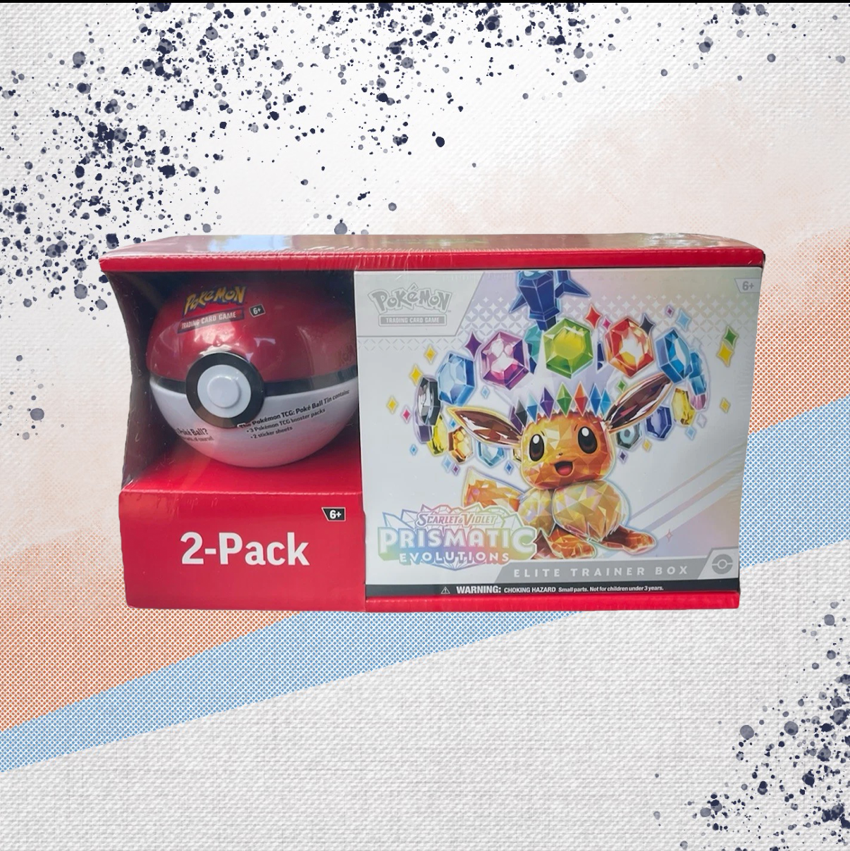 Pokemon Prismatic Evolutions Sam’s Club Elite Trainer Box &amp; Poke Ball Combo
