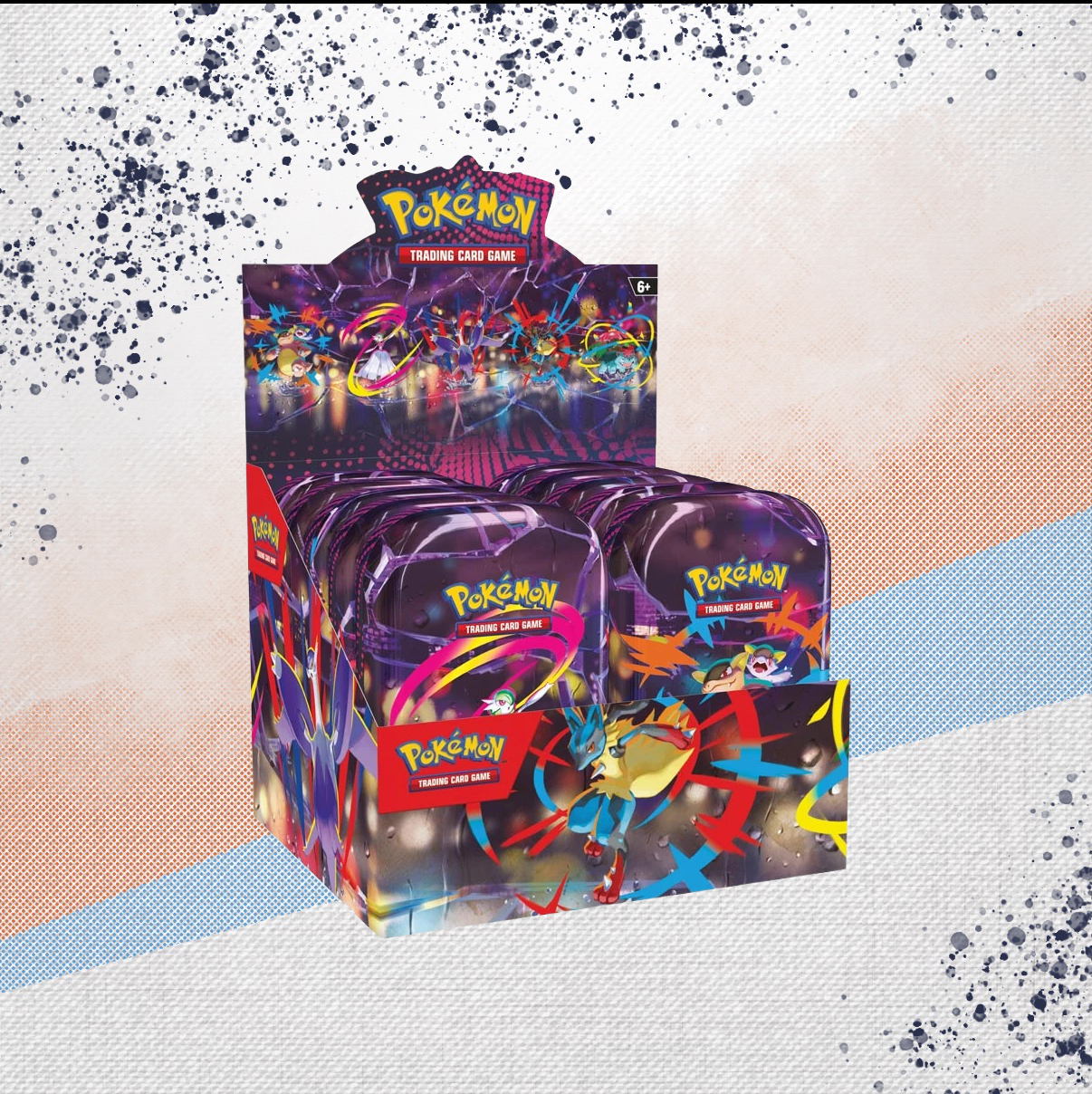 Pokemon Mega Evolution Mega Heroes Mini Tin Display