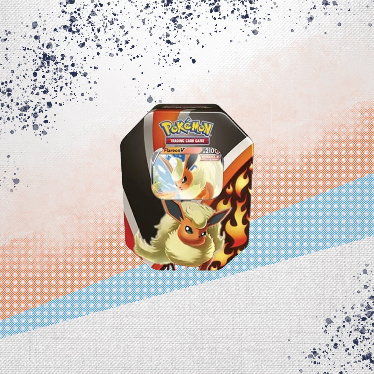 Pokemon Flareon V Eevee Evolutions Tin