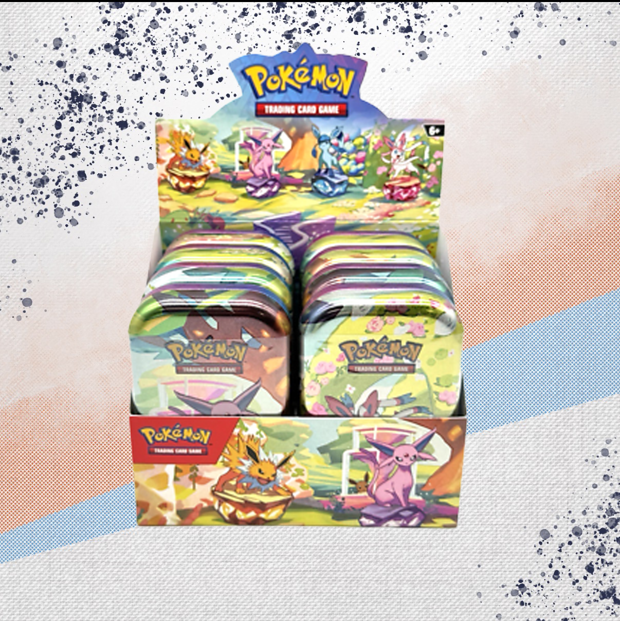 Pokemon Prismatic Evolutions Tin Display