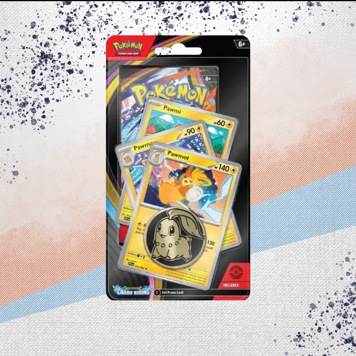 Pokemon Mega Evolution Chaos Rising Pawmot Checklane Blister