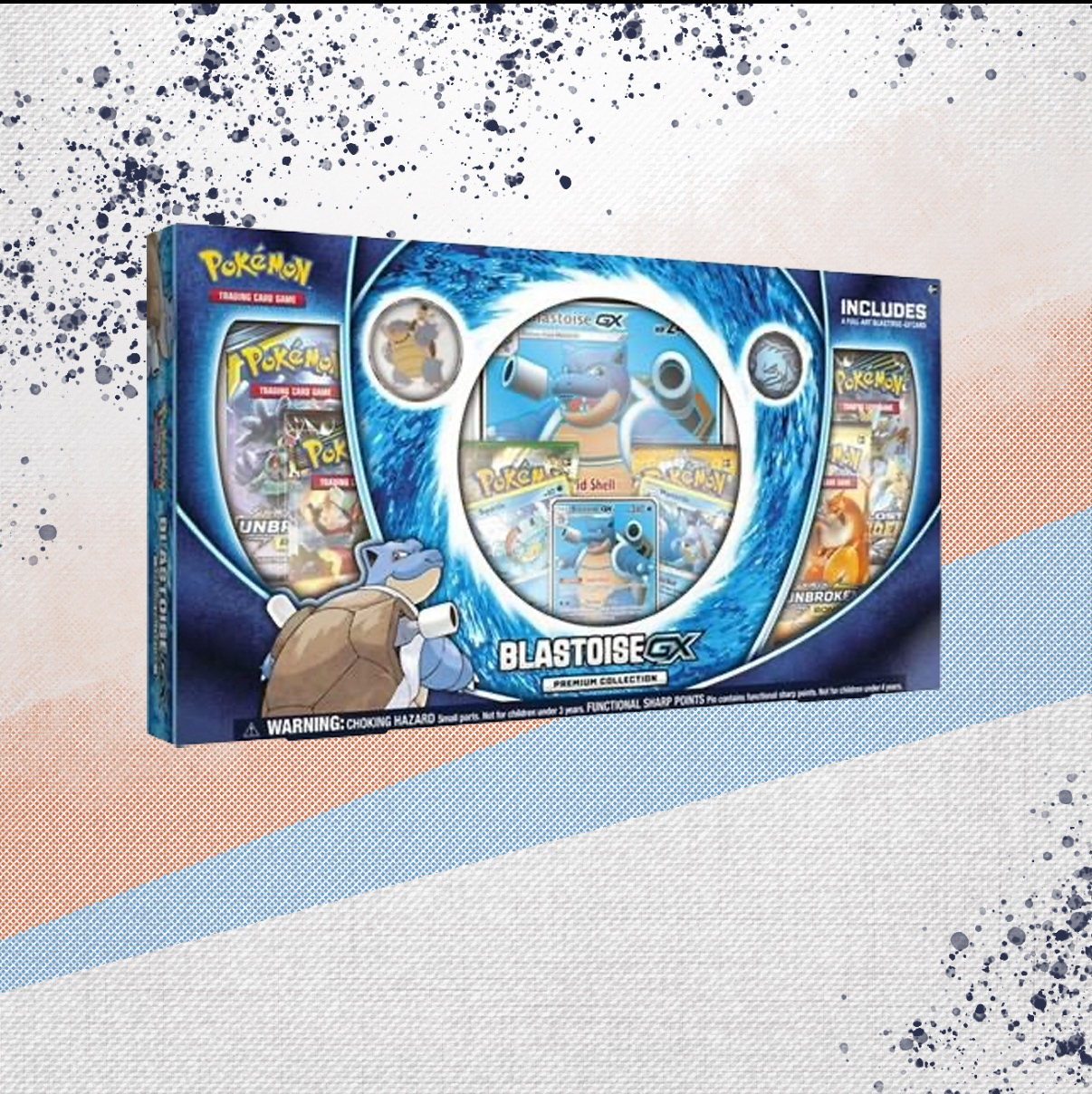 Pokemon Blastoise GX Premium Collection Box
