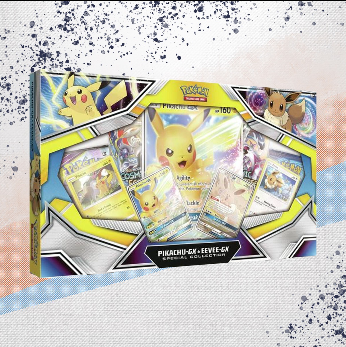 Pokemon Pikachu GX &amp; Eevee GX Special Collection Box