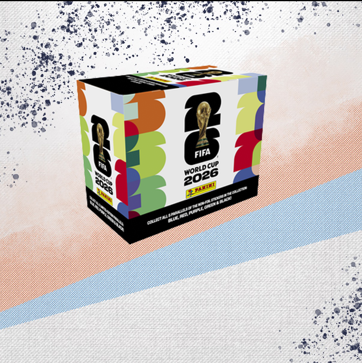 2026 FIFA World Cup 25 Count Sticker Box
