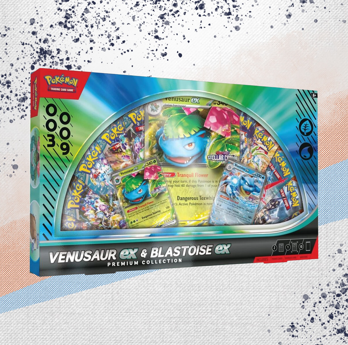 Pokemon Venusaur EX &amp; Blastoise EX Premium Collection Box