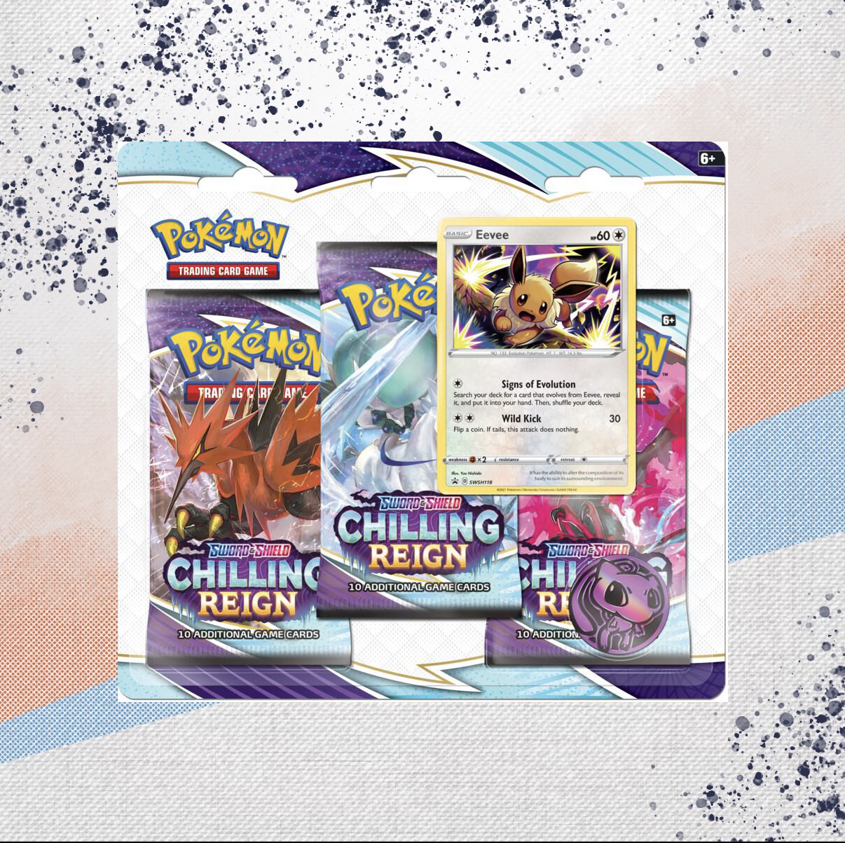 Pokemo Chilling Reign Eevee 3 Pack Blister