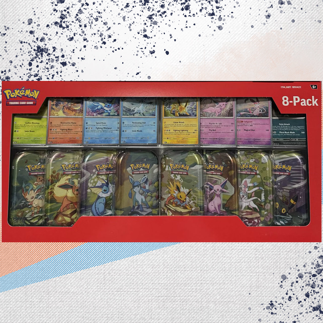 Pokemon Prismatic 8 Pack Mini Tin Box