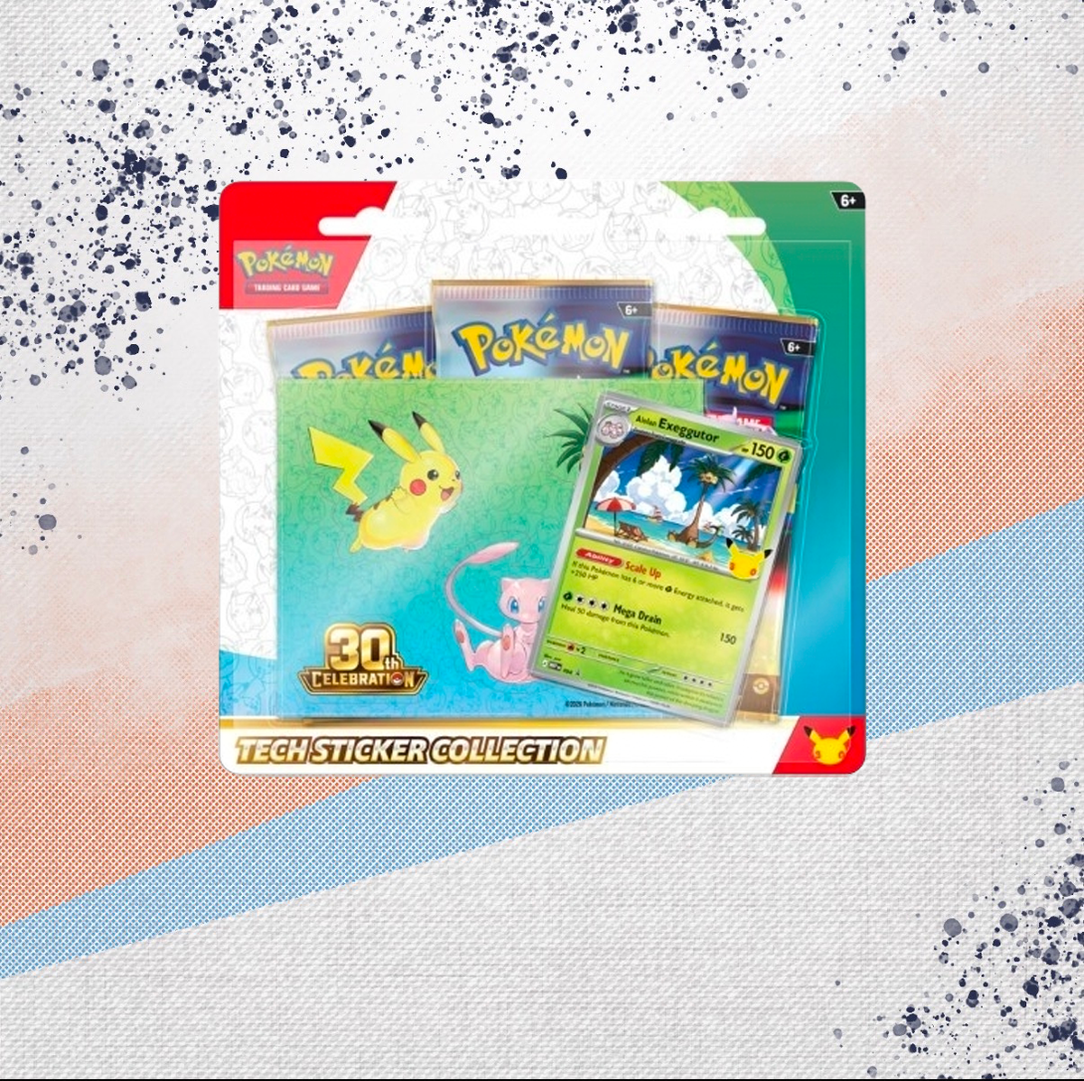 Pokemon 30th Celebration Tech Sticker Collection