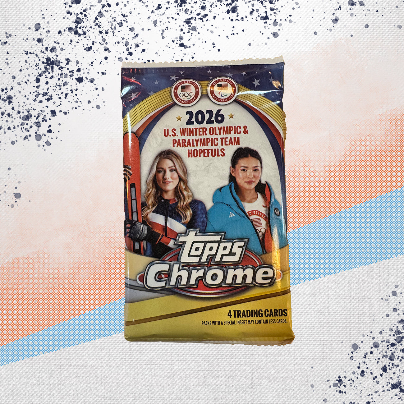 2026 Topps Chrome U.S. Winter Olympic &amp; Paralympic Team Hopefuls Blaster Pack