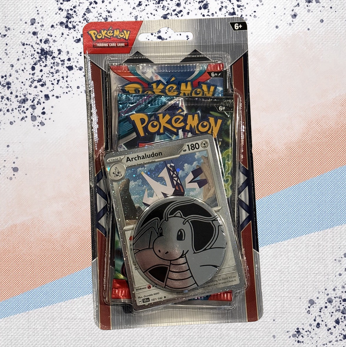 Pokemon Archaludon 2 Pack Checklane Blister