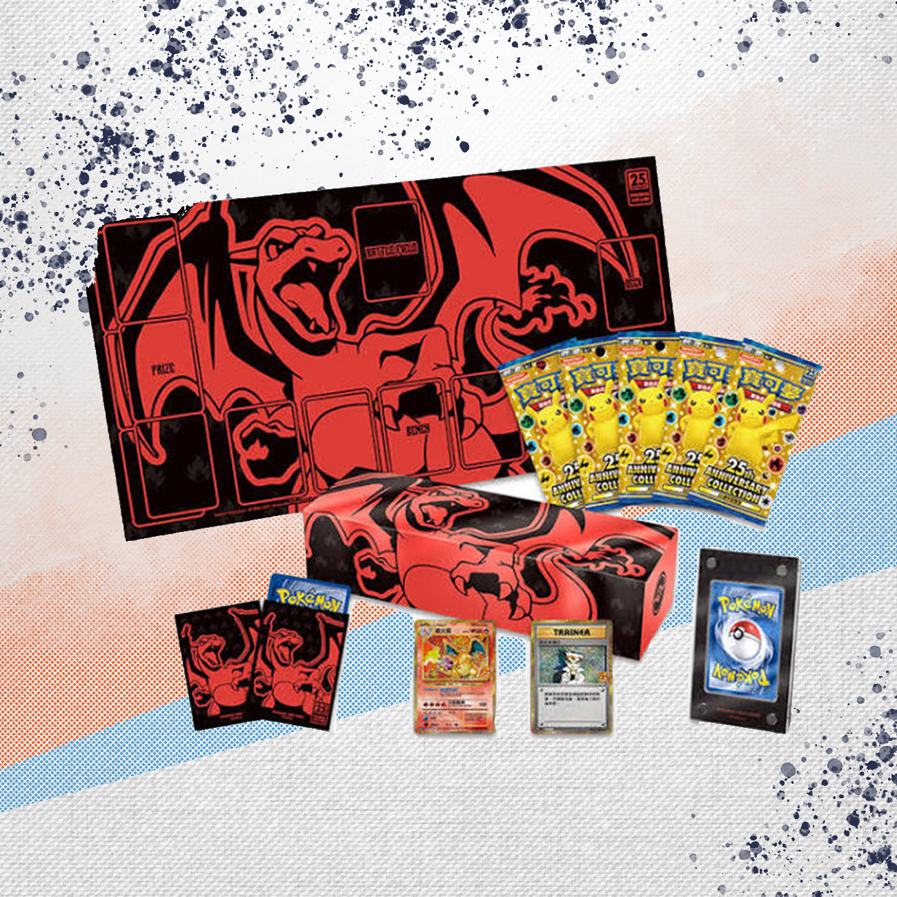Pokemon 25th Anniversary Chinese Charizard Premium Collection Box