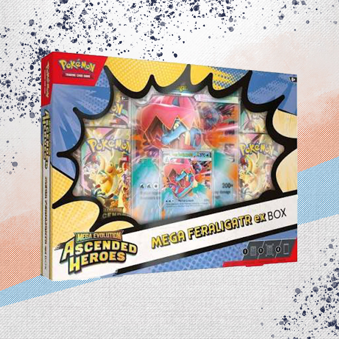 Pokemon Mega Evolution Ascended Heroes Mega Feraligatr EX Box