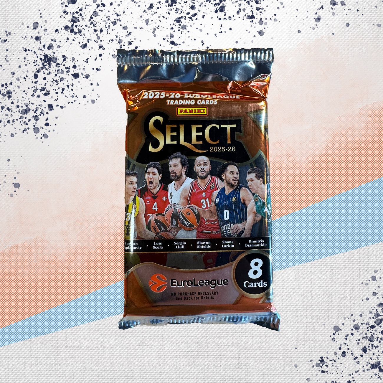 2025-26 Panini Select EuroLeague Basketball Hobby Pack