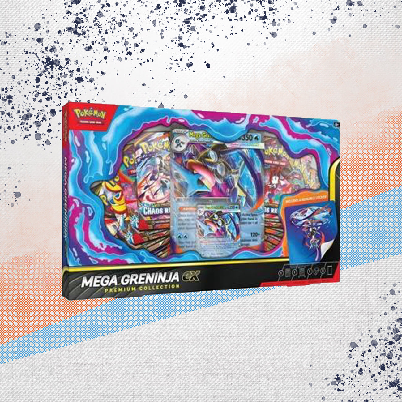 Pokemon Mega Evolution Chaos Rising Mega Greninja EX Premium Collection Box