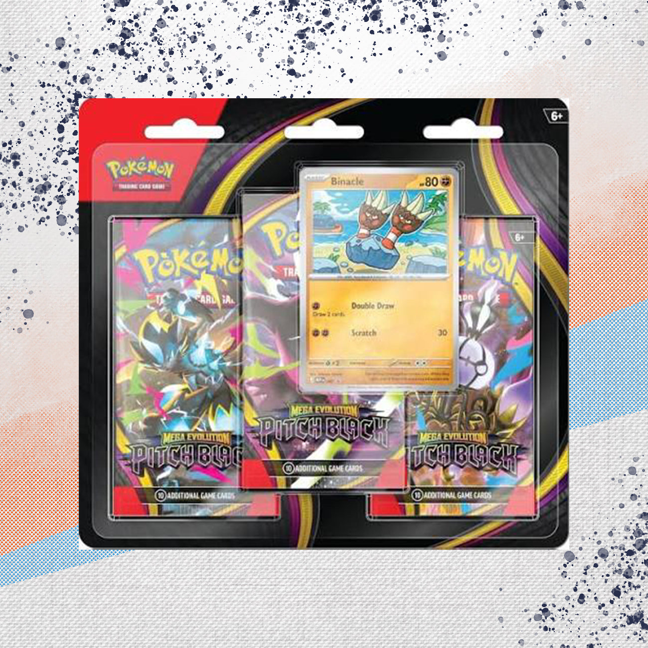 Pokemon Mega Evolution Pitch Black 3-Pack Blister