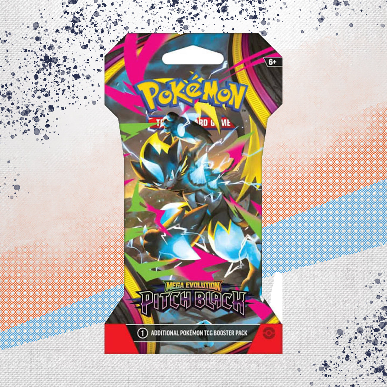 Pokemon Mega Evolution Pitch Black Sleeved Booster Pack