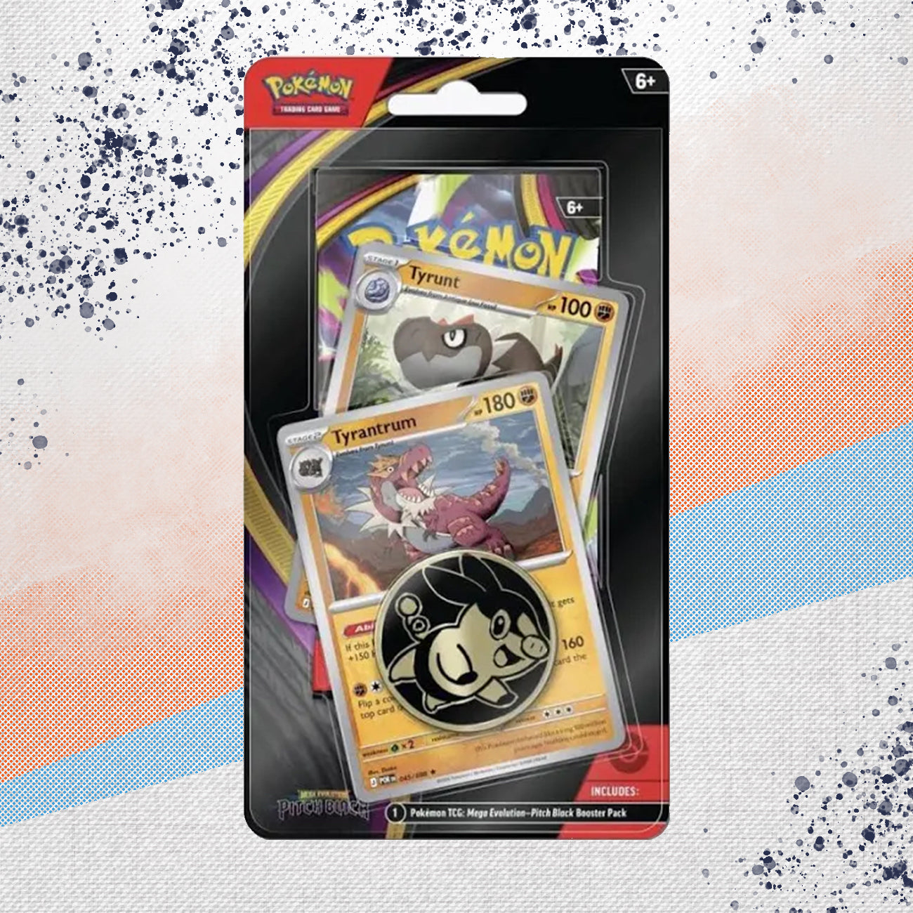 Pokemon Mega Evolution Pitch Black Checklane Blister (Tyrunt)