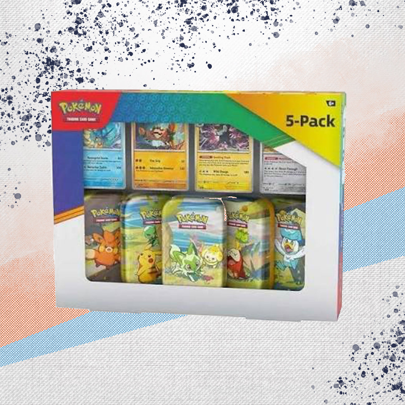 Pokemon Paldea Friends 5 Pack Mini Tin Box