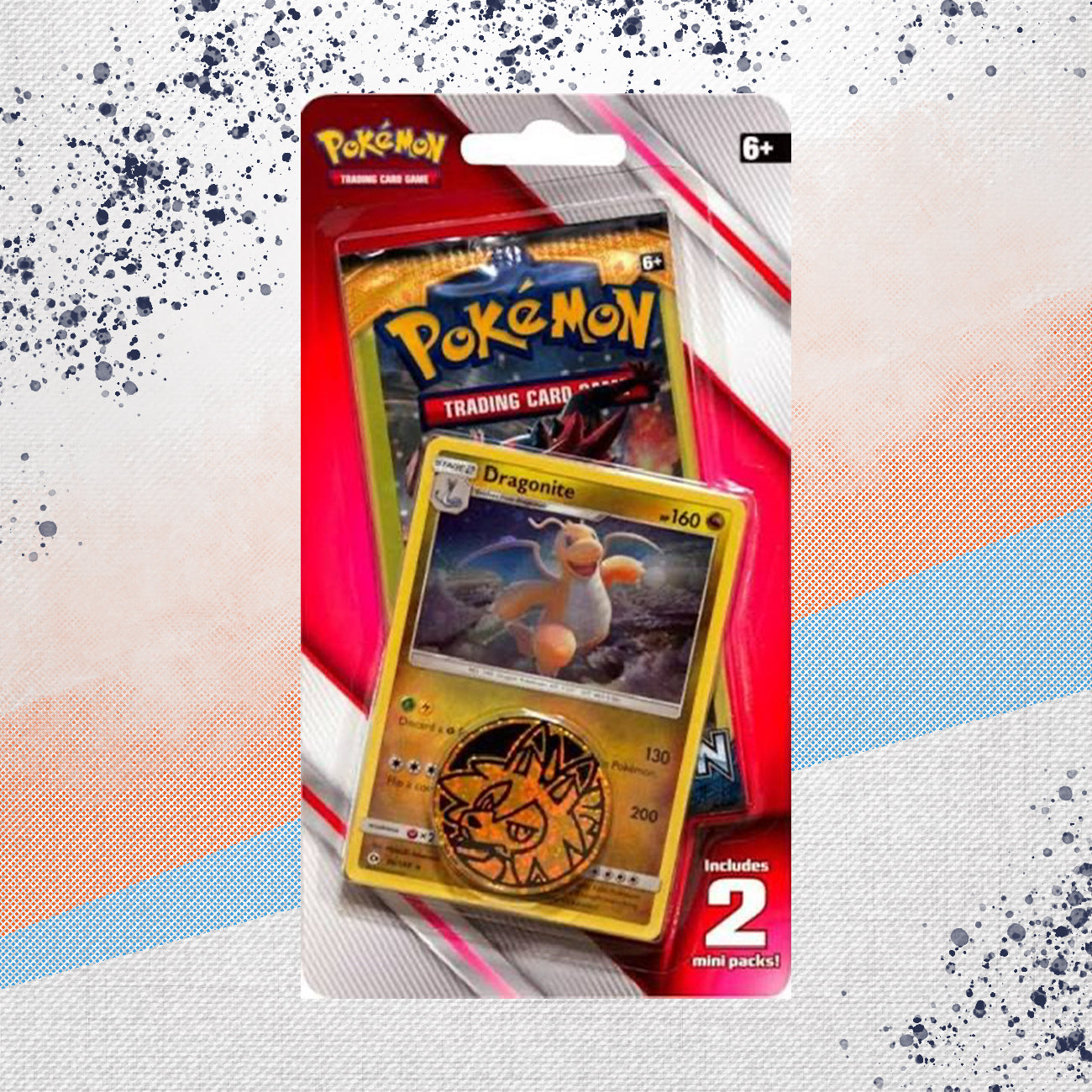 Pokemon Dragonite Checklane Mini 2 Pack Blister