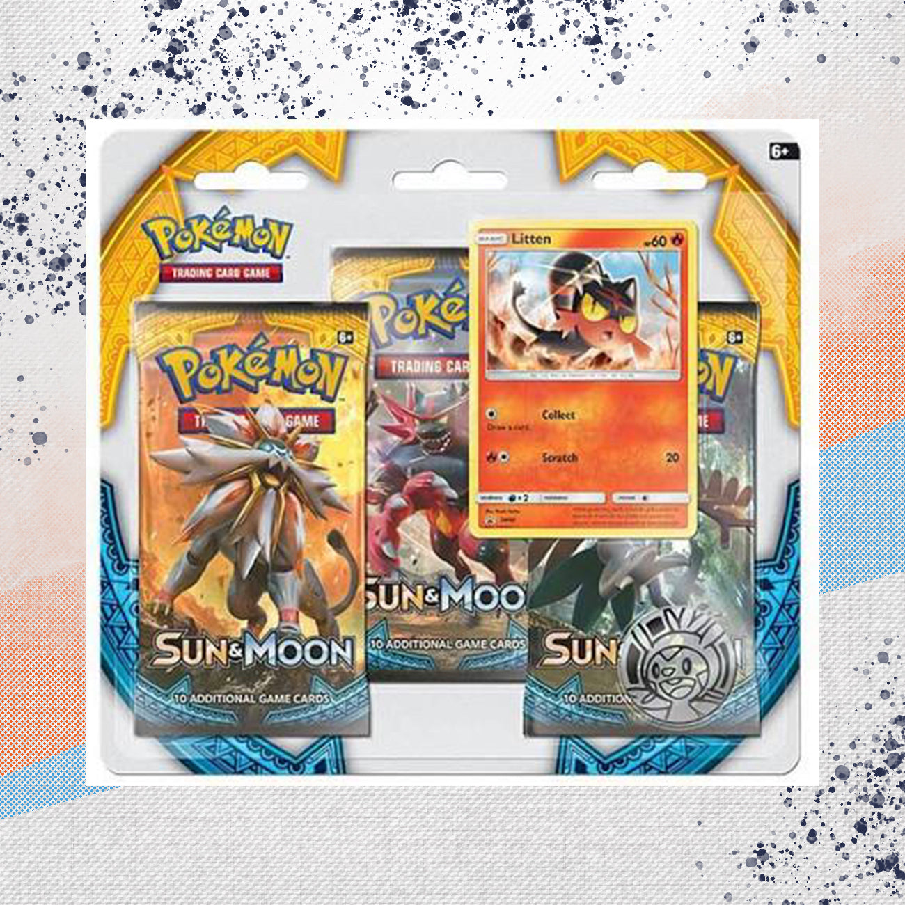 Pokemon Sun &amp; Moon 3 Pack Blister