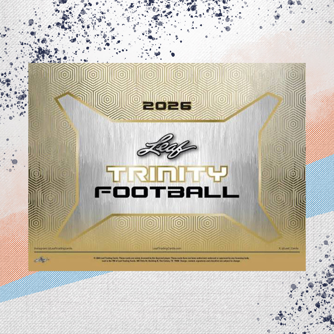 2026 Leaf Trinity Football Jumbo Hobby Box