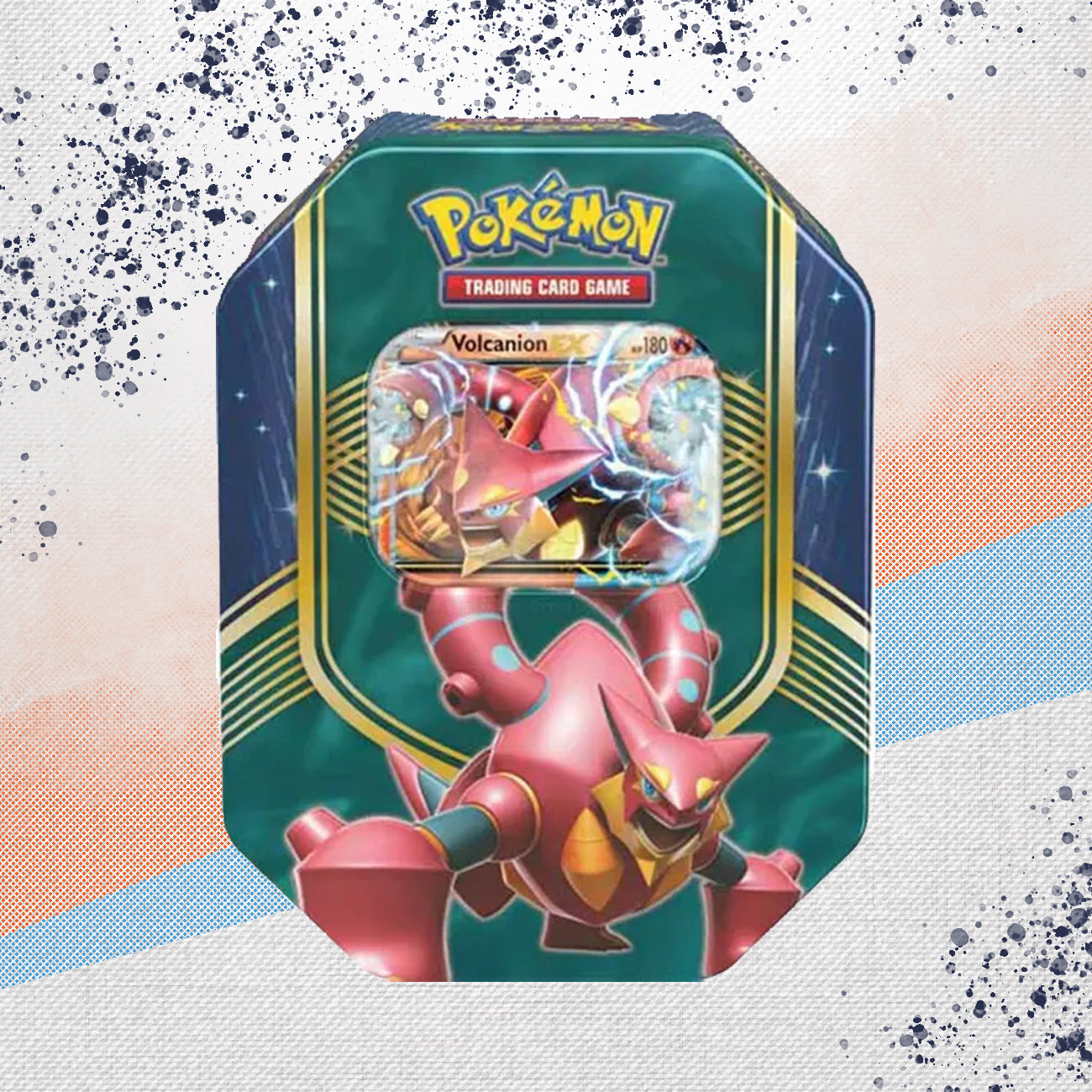 Pokemon Battle Heart Volcanion Ex Tin