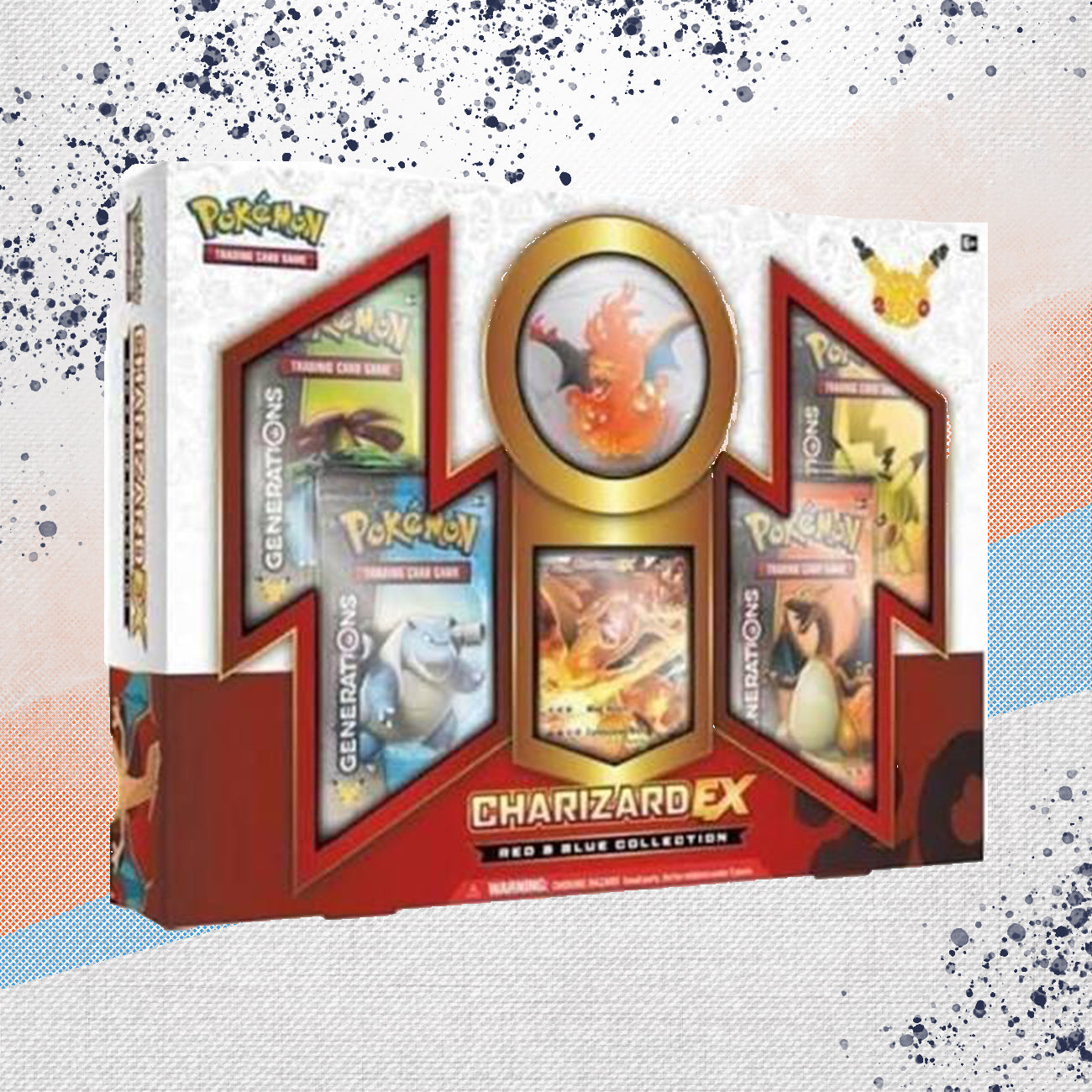 Pokemon Generations Charizard Ex Red &amp; Blue Collection Box