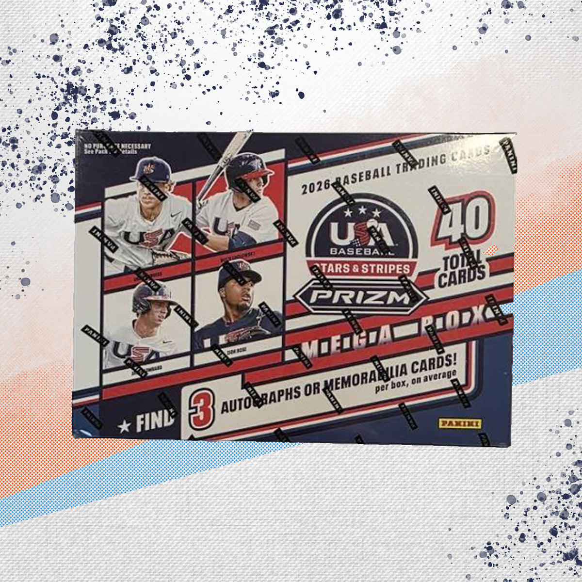 2026 Prizm USA Baseball Stars &amp; Stripes Mega Box