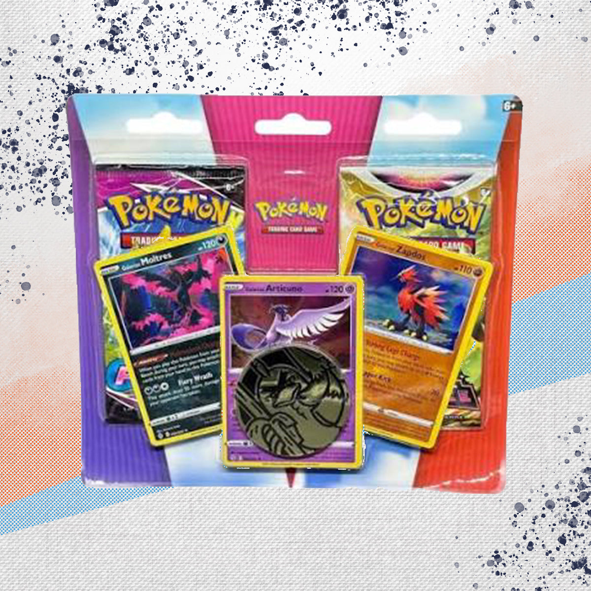 Pokemon Galarian Moltres/Articuno/Zapdos Enhanced 2 Pack Blister